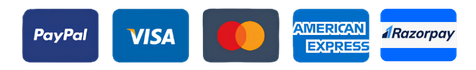 Supported card types and secure payment gateways